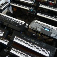 claviers line up vu d"en haut